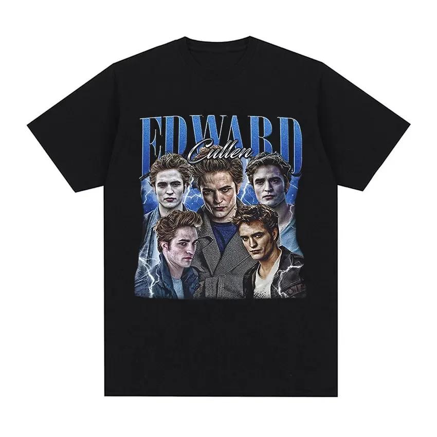 Robert Pattinson Edward Twilight Graphic T Shirt Unisex Fashion Cotton Short Sleeve Tshirts Unisex Retro ONeck Oversized Tshirt