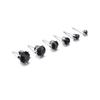 12 Pairs/Set Exquisite Elegant Wedding Stud Earrings Set Charm Simple Women Zircon Earrings Set Jewelry Accessories Gifts LM
