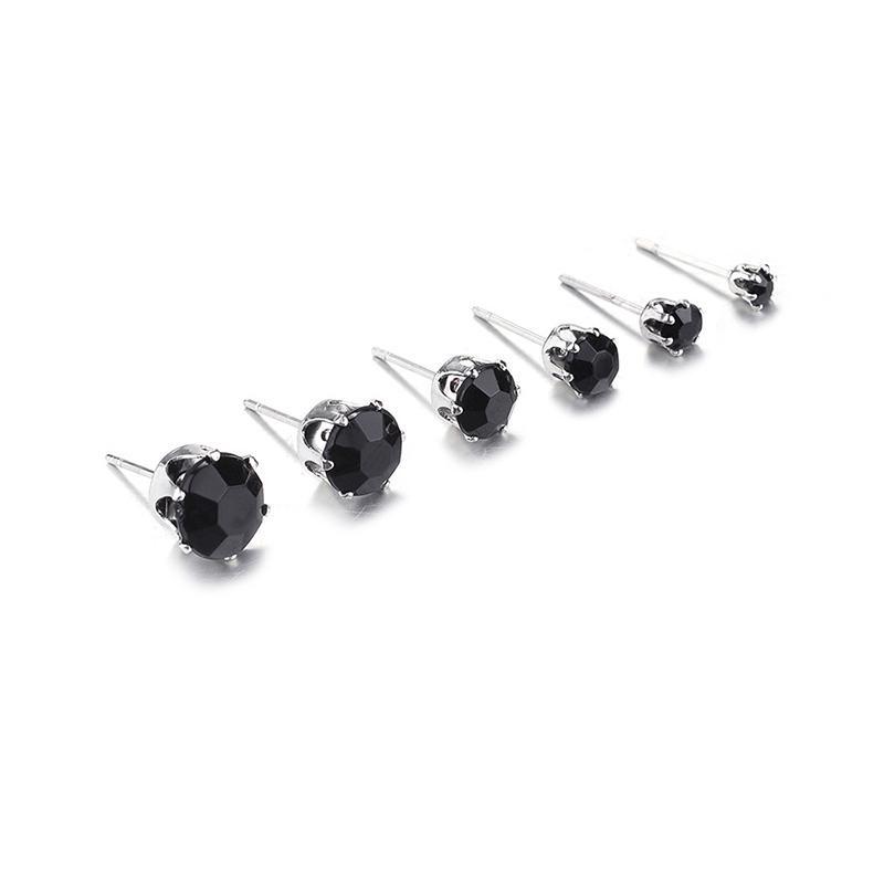 12 Pairs/Set Exquisite Elegant Wedding Stud Earrings Set Charm Simple Women Zircon Earrings Set Jewelry Accessories Gifts LM