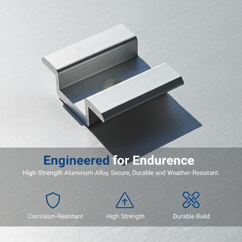 1/3Pcs Aluminum Alloy Solar Mounting Bracket For Framed Frameless Panel Roof Ground Horizontal Vertical Installation