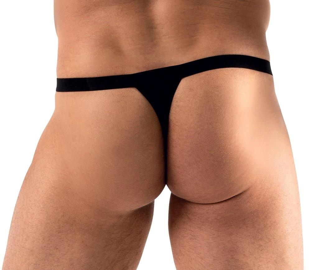 Svenjoyment - Black Men's Thong With Shiny Stones Xl