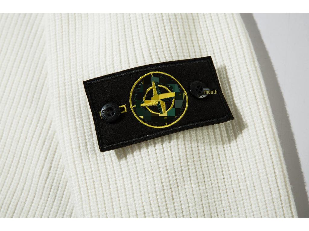 STONE Unisex Reißverschluss Stehkragen Strickpullover für Herbst & Winter