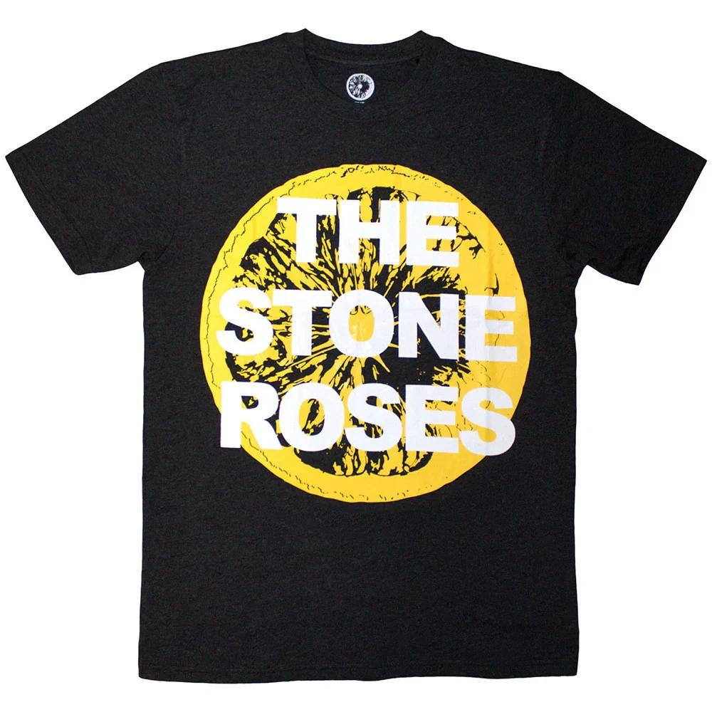 The Stone Roses T-Shirt: Large Lemon (Charcoal Grey) OFFICIAL NEW S