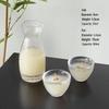 hammered glass decanter & cup set - simple pack