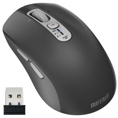 Buffalo Wireless Fast Horizontal 5 Blue Bluetooth 3 Compatible with BSMBB705BK Mouse, Quiet, Scrolling, Scrolling, Tilt, Buttons, LED, Wireless,