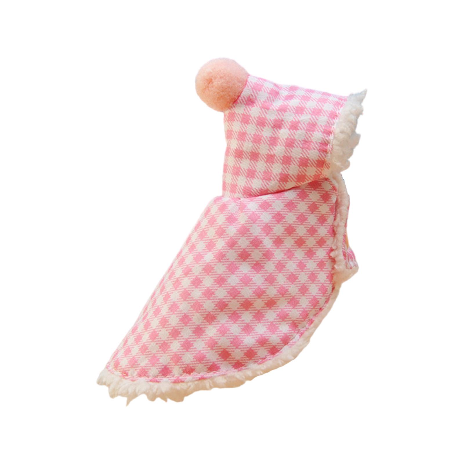 

Мягкий хлопковый плащ с подкладкой для попугаев-аратингов, удобный и стильный, зимний клетчатый наряд для использования в помещении и на улице L розовый