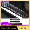Car Stickers For Alfa Romeo Car Door Sill Protector Sticker Carbon Fiber Rear Tail Bumper Decals for Alfa Romeo Giulia 159 147 1