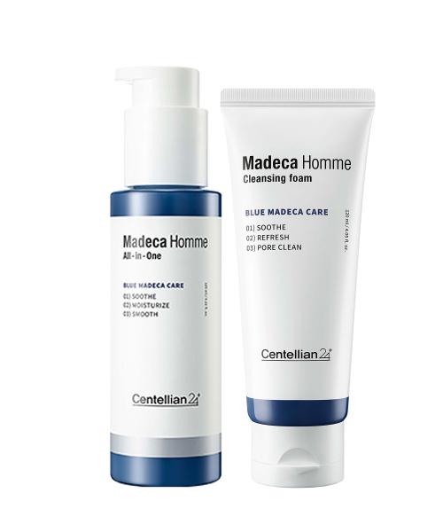 Centellian24 Homme Madeca All-in-One Lotion 125ml + Foam Cleanser 120ml Set NONE