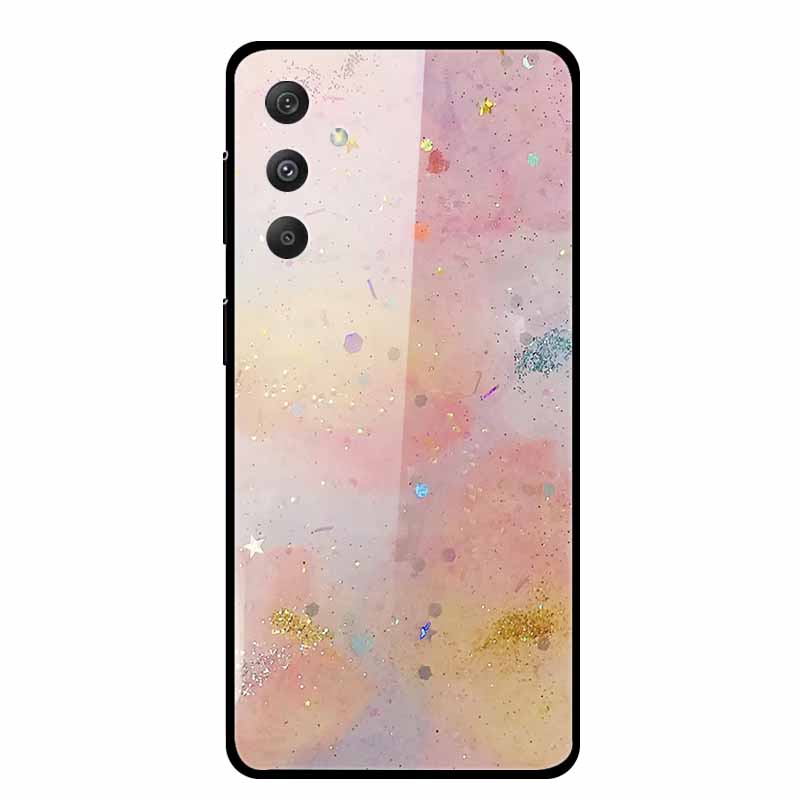 For Samsung Galaxy M54 M34 M14 Case Luxury Tempered Glass Back Cover Hard Case Samsung Galaxy M 54 Capa Fundas Coque Colorful