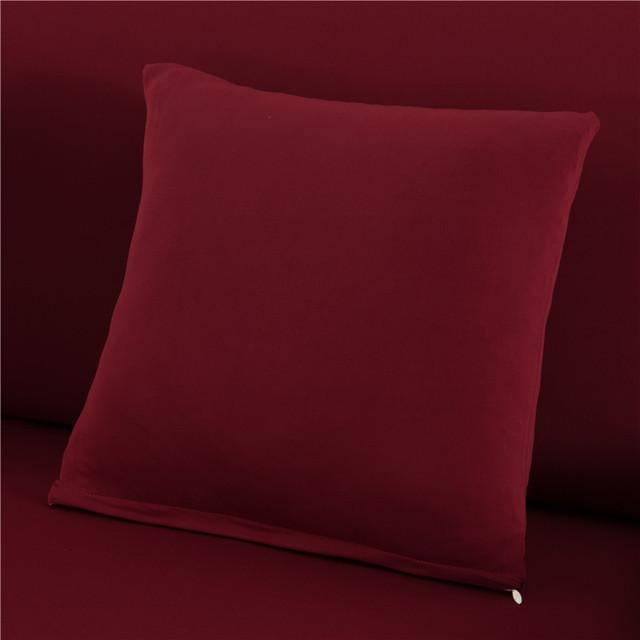 45x45cm Solid Color Elastic Pillow Case Cushion Cover Home Use Decoration Accessories Durable Durable Useful Useful