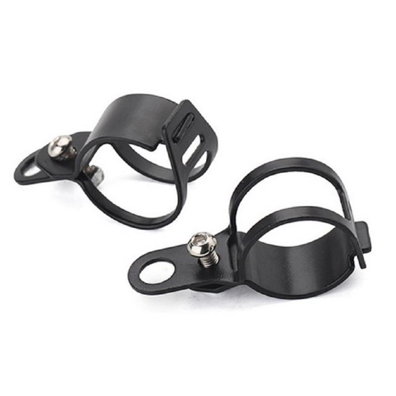 2pc Universal Motorcycle Turn Signal Light Holder Metal Relocation Fork Clamps Mount Lamp Mount Bracket For Motorbike Front Fork