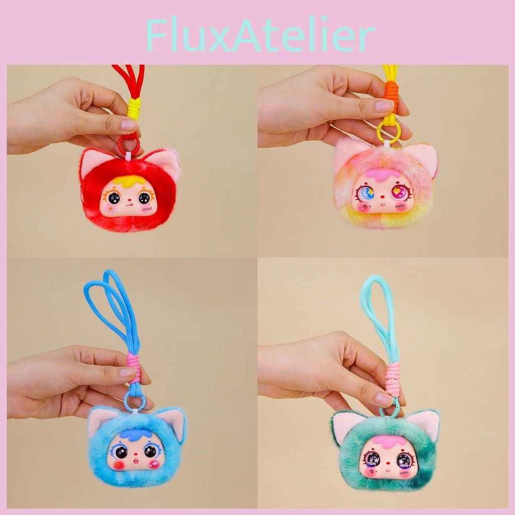 Cute Cat Head Plush Keychain Toy Children Backpack Decoration Gifts Festival