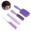 4pcs Hair Brush Set Hollow Comb Tail Comb Fine Wide Teeth Scalp Massage Hair Styling Comb Set