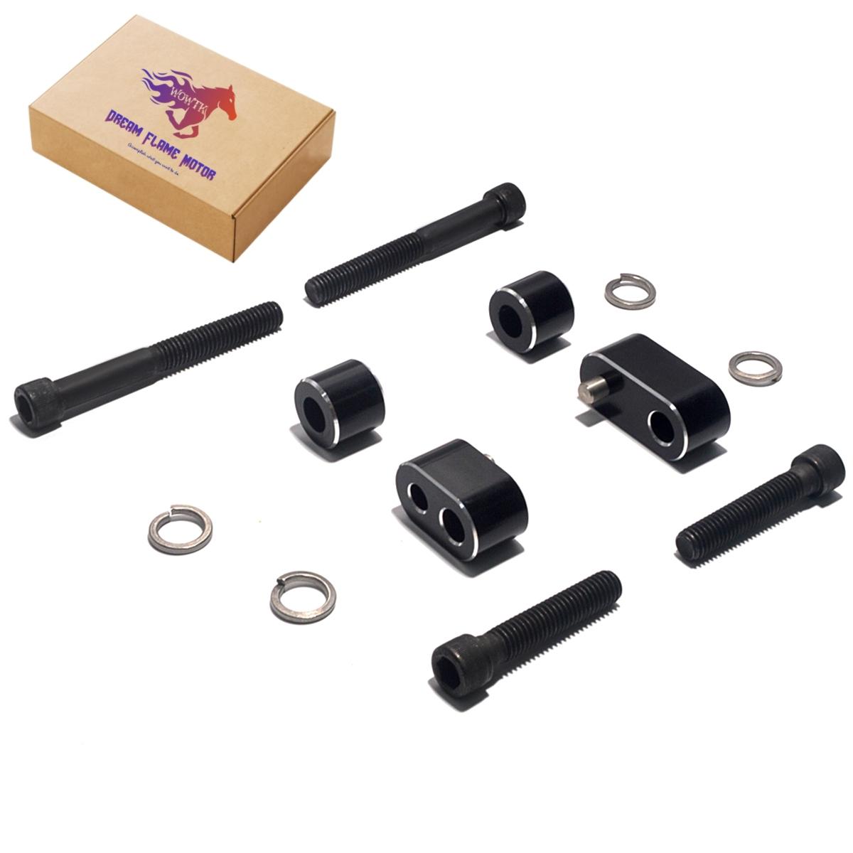 

2009-2025 motorcycles footboards extension kit 1 footrest pedal extender For Harley Touring CVO Road King Street Electra Glide Metallic Black Set