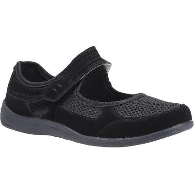 Womens/Ladies Morgan Touch Fastening Suede Shoe