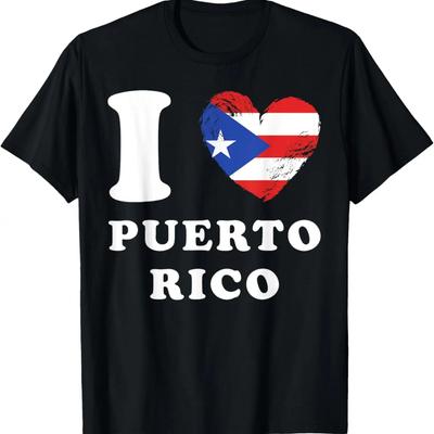 Heart Flag Puerto Rico T-Shirt