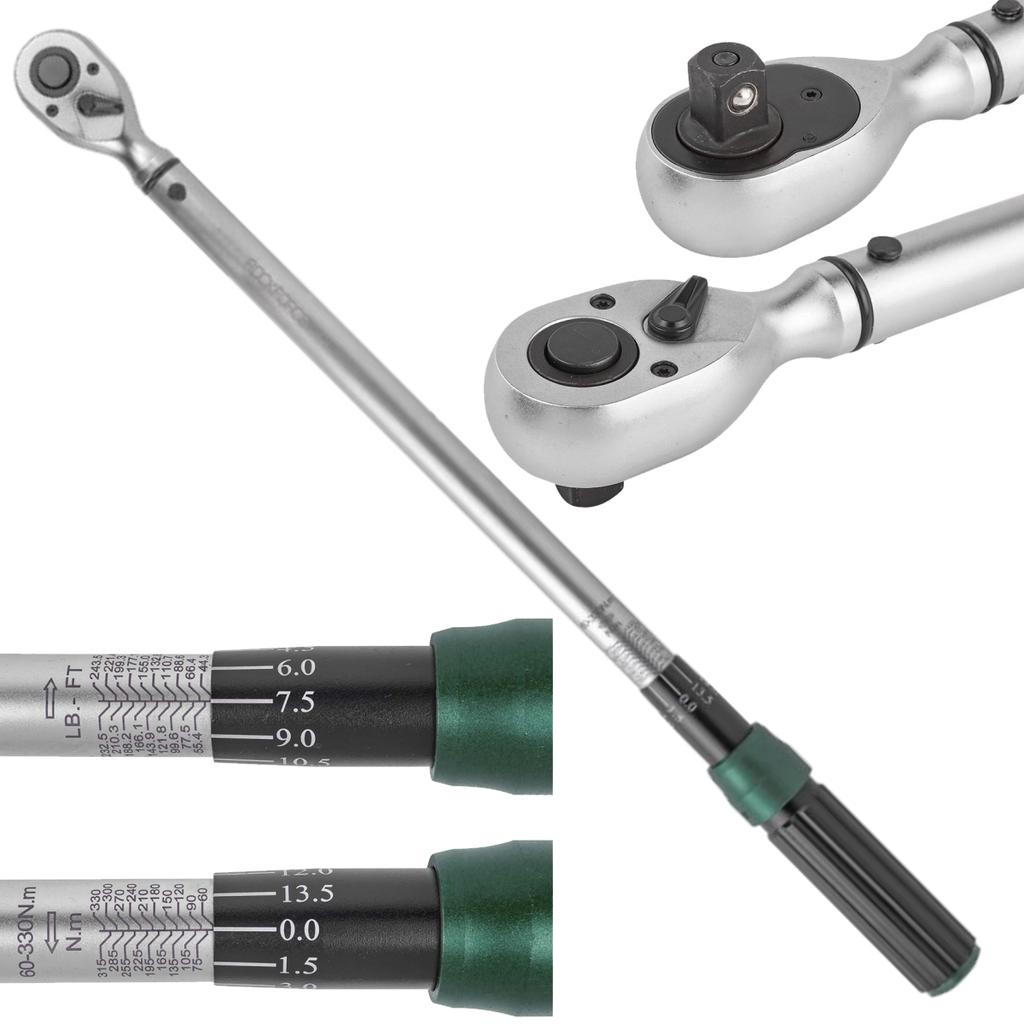 Double-sided Locking Torque Wrench 330Nm
