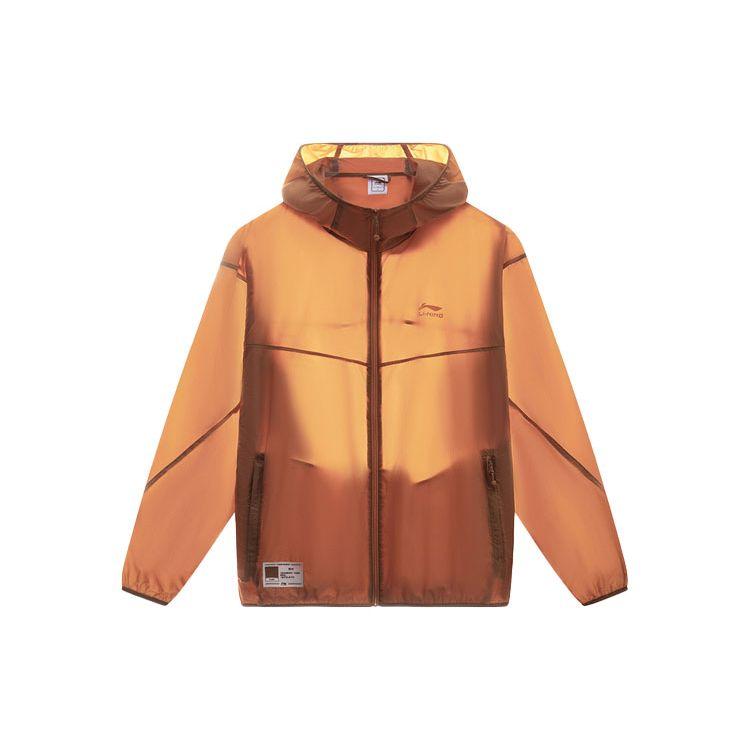

Li-Ning China Color Sun Protection Windbreaker Amber Brown Men s AFDT163-8 XXL
