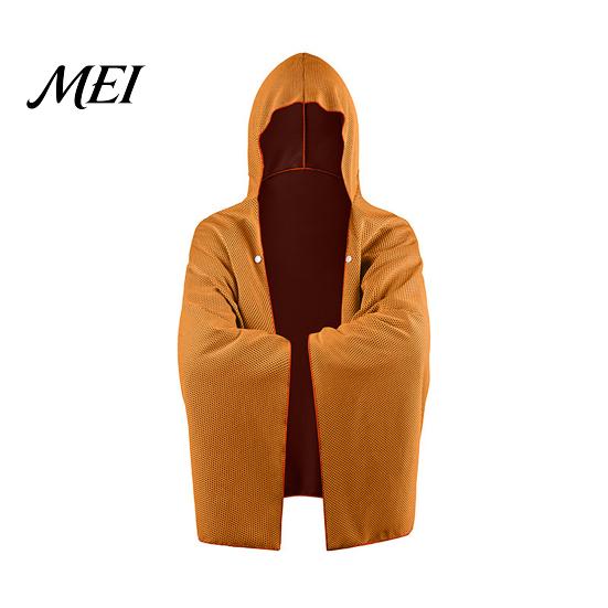 Summer Heat Relief Towel Cooling Cloak, Hooded Cool Cape, Beach UV Protection Cape Instant for Men Women Yoga Camping Quick Dry
