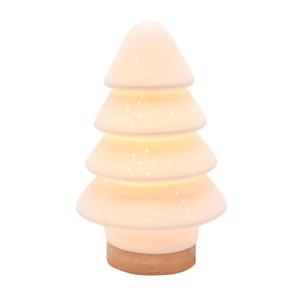 White Porcelain Christmas Tree Lamp
