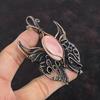 Pink Opal Pendant Copper Wire Wrapped Gemstone Pendant Butterfly Pendant Copper Jewelry Handmade Pendant Wire Wrapping Jewelry Gifts For Mom