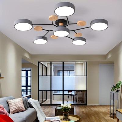 Nordic Living Room Lamp Macaron Ceiling Lamp Modern Minimalist Study Bedroom Lamp
