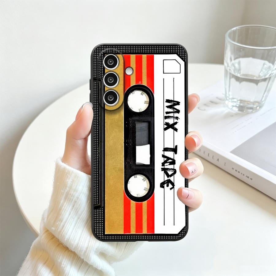 Stripe Vintage Cassette Phone Cover Case for Samsung Galaxy A57 A23 A05 A37 A25 A16 A73 A51 A15 A55 A06 A13 A41 A50 A52 A36 A53