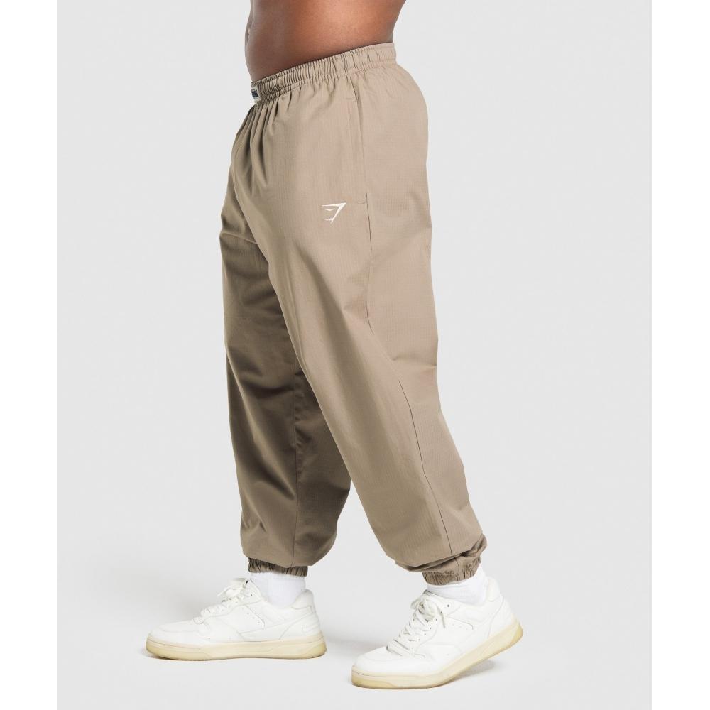 Gymshark Ripstop Pumper Pants Livsstil Brun A6a3r Nc0s