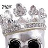 Car Odor Eliminator Crown Skull Air Freshener Vent Clip, Fragrance Diffuser, Metallic Holiday Gift for Owners Gothic Auto Interior Decoration