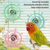 Safe Rotate Wheel Bird Toy for Parrots Offering Fun Exercise and Simple Screw Mounting for Easy Installation