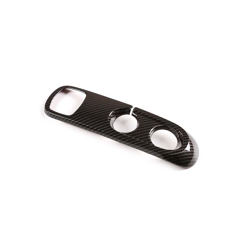 ABS Carbon Fiber Texture Car Center Console Gear Shift Panel Cover Trim Stickers For Mercedes Smart 451 Fortwo 2009-2015