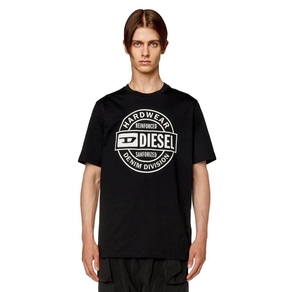 Diesel Mens Hardware Circle Logo T-Shirt