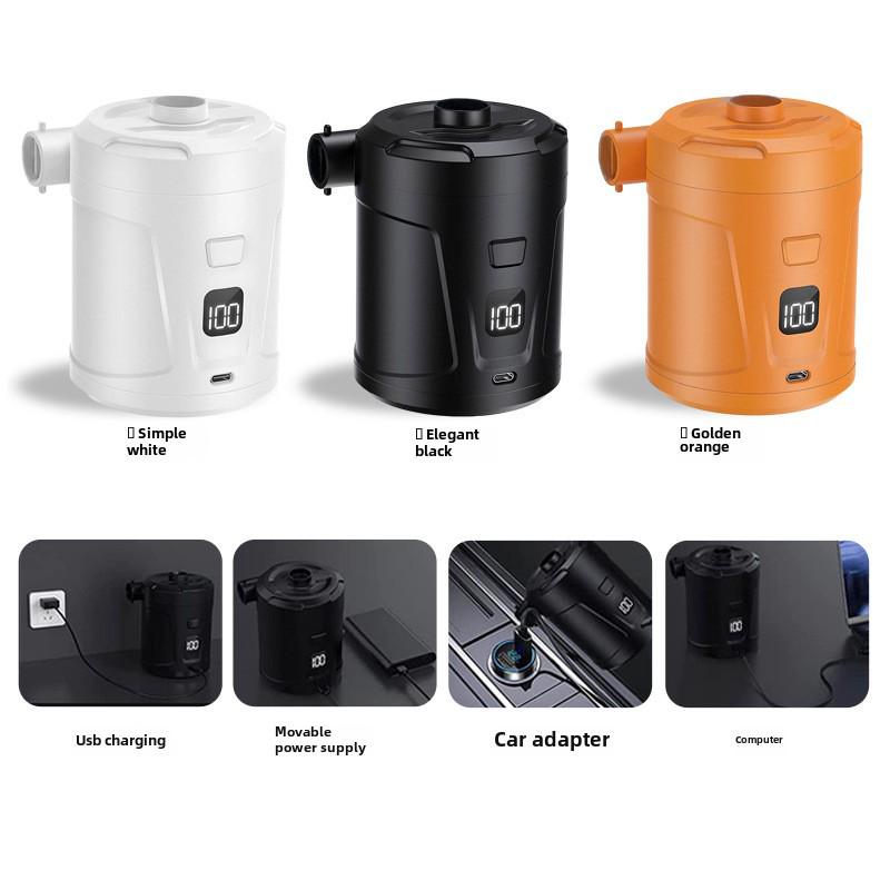 Portable Wireless Mini Air Pump for Outdoor Inflatable Swim Rings and Cushions