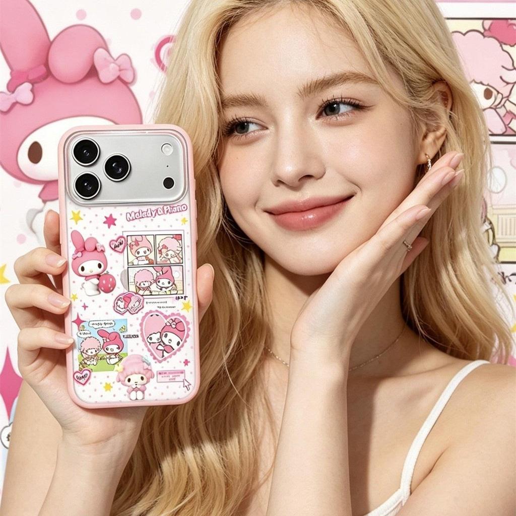 Influencer Melody Frosted Skin Feel Drop Protection Phone Case for Apple PROMAX 17/16/15/14/13.
