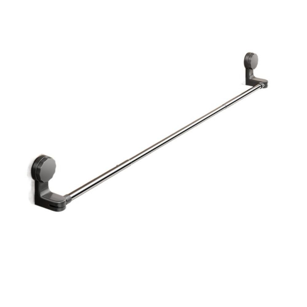 Wall-Mounted Suction Cup Towel Rack Waterproof Shower Slipper Hanger Bathroom Towel Rod  Kitchen