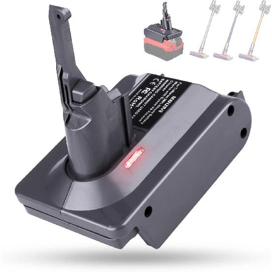 EID V8 Battery Adapter Compatible with Craftsman 20V Battery to Replacement for Dyson V8 215681 Battery, Works with V8 Series V8 Animal V8 Absolute