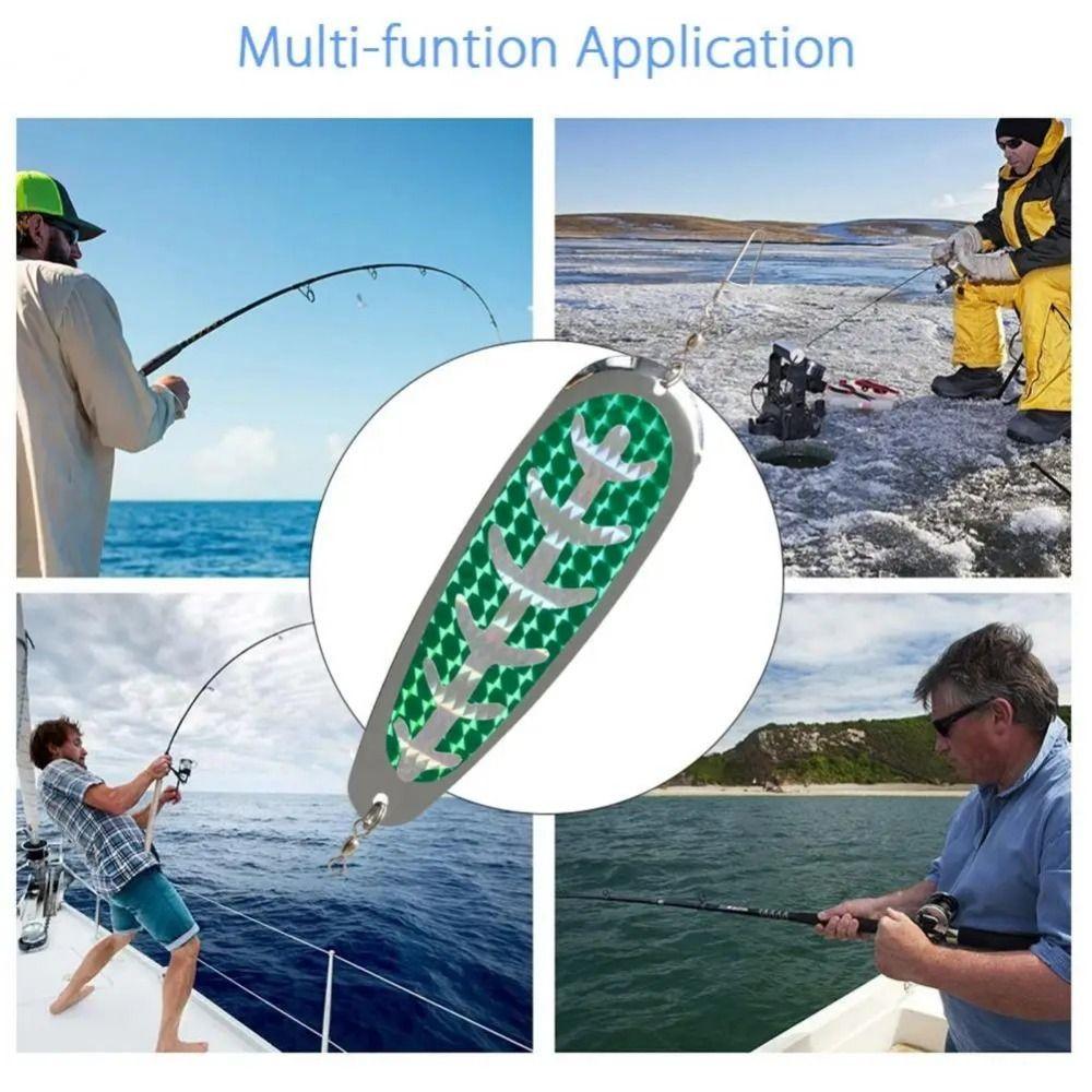 Durable Fishing Trolling Flasher Glow Terminal Tackle Flasher Spoon Fishing Lures Flasher  Trout