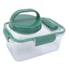 Portable Salad Jar with Sauce Cup and Fork Reusable Plastic Leakproof Salad Container Bowl for Lunch Picnic Outdoor