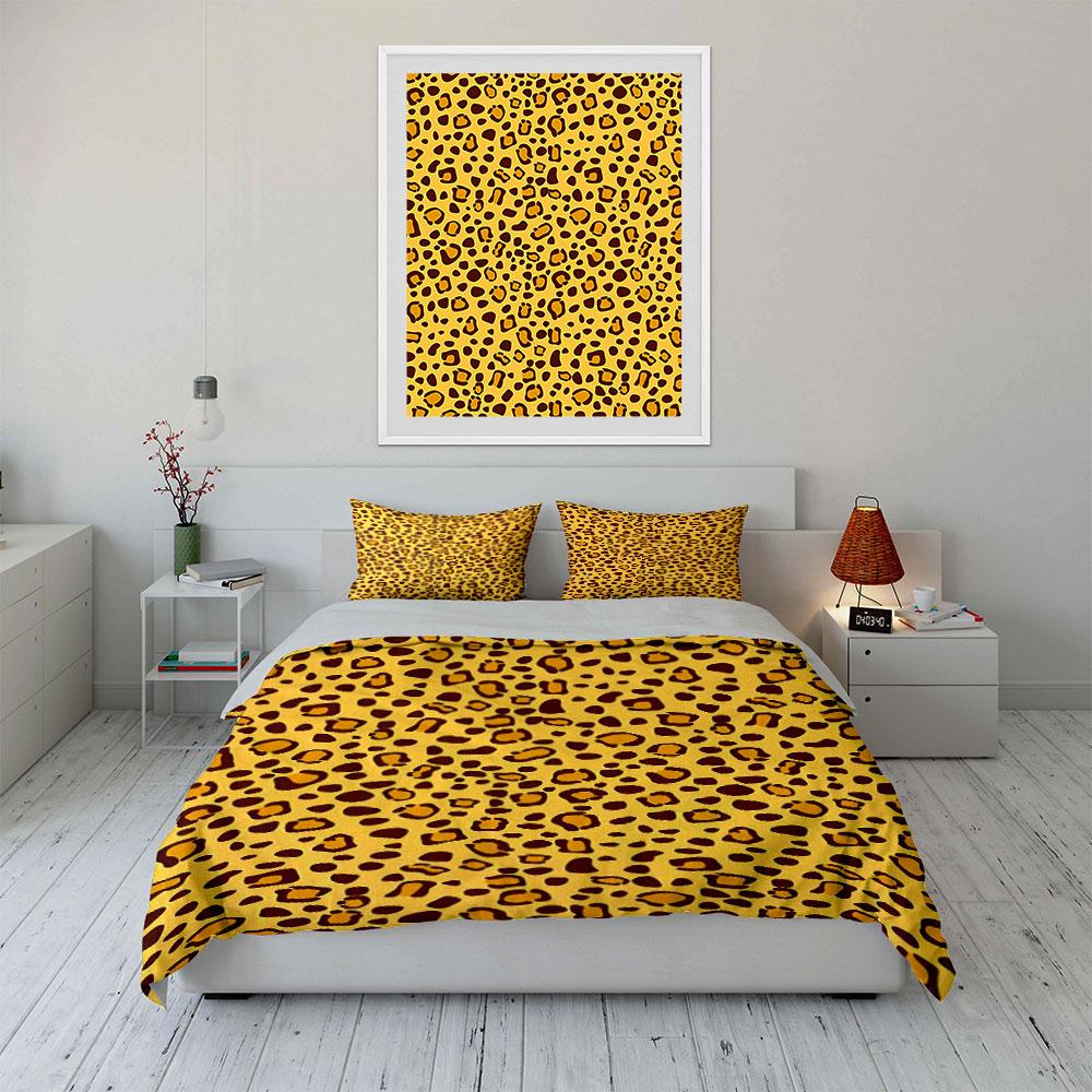 Leopard Print Pattern. Bedding Sets Duvet Cover Sets Duvet Covers Pillowcases(1 * Duvet Cover 2 * Pillowcases Without Duvet Insert)