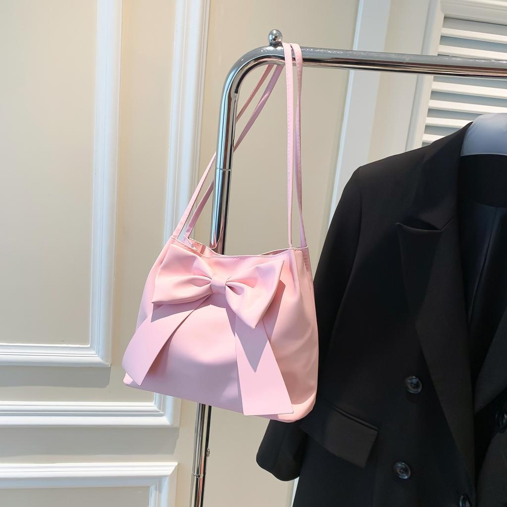 Elegant Bowknot Tote Bag For Women, Sweet Versatile Handbag Shoulder Bag