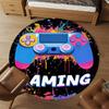 1PC Gaming Controller Round Chair mat Area Rug - Non-Slip, Floor Mat for Office, Bedroom, and Indoor Decor -Gift D1127198