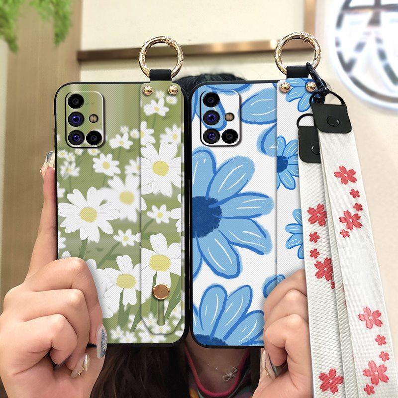 Silicone Fashion Design Phone Case For Samsung Galaxy M31S/SM-M317F/M315F Waterproof Oil Painting Ring Phone Holder