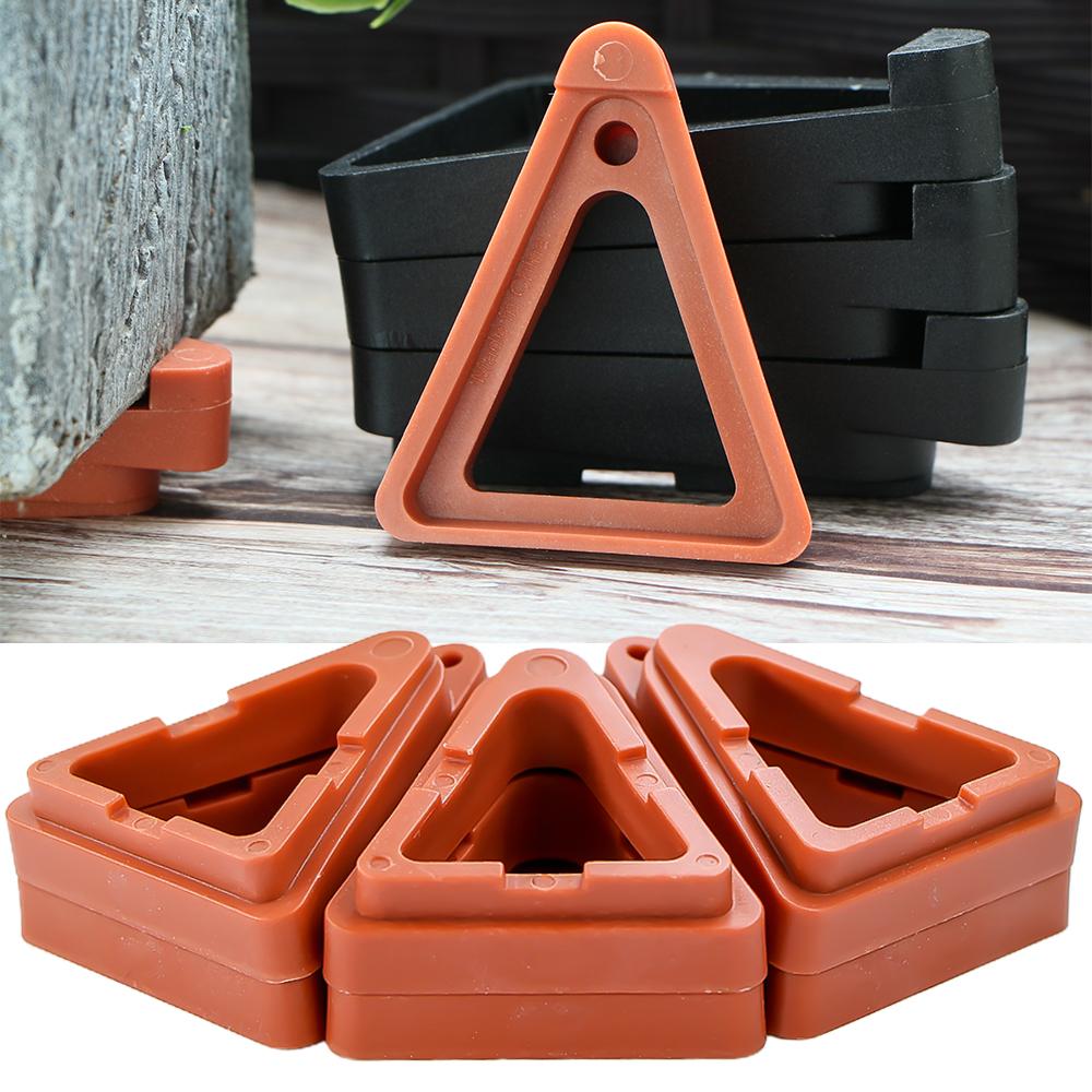 

12 шт. ножек для цветочных горшков, невидимые треугольные ножки-подъемники для поддержки цветочных горшков, комнатных и уличных садовых растений, контейнеры для растений от маленьких до больших