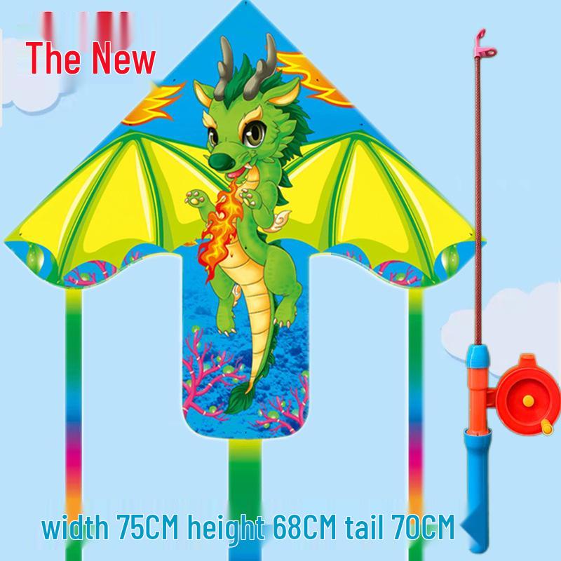 Weifang Traditional Handmade Fishing Rod Kite: Easy-to-Fly Outdoor Parent-Child Fun Kite for Adults & Children