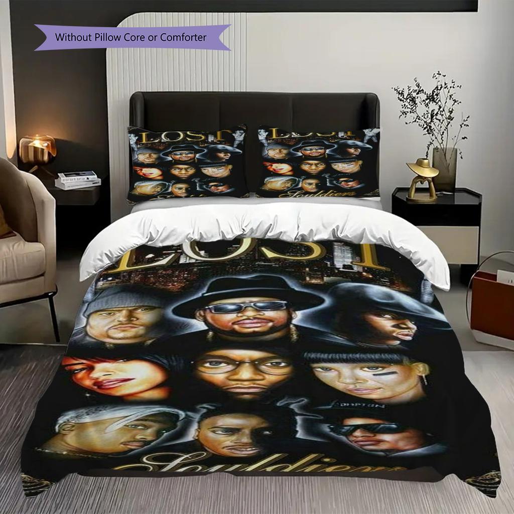 Legends Hip Hop Visual Celebration Threepiece Set 1 Duvet Cover 2 Pillowcase Without Core Duvet Cover And Pillowcase Bedding Set