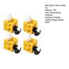 1/2/3/4Pcs Hollow Cheese Squeeze Toy with Black White Mouse Stress Relief Cheese Block Fidget Toy Relaxation Stress Ball Simulated Cheese Sensory Toy