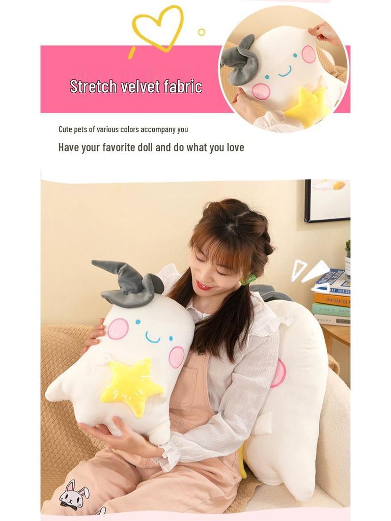 Cuddly Ghost Plush Doll for Kids' Comfort and Companionship