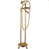 Antique Wall /Floor Mounted Bathtub Shower Faucet Dual Handles Free Standing Swivel Spout Faucet Bathtub Hot Cold Mixer Tap 6050