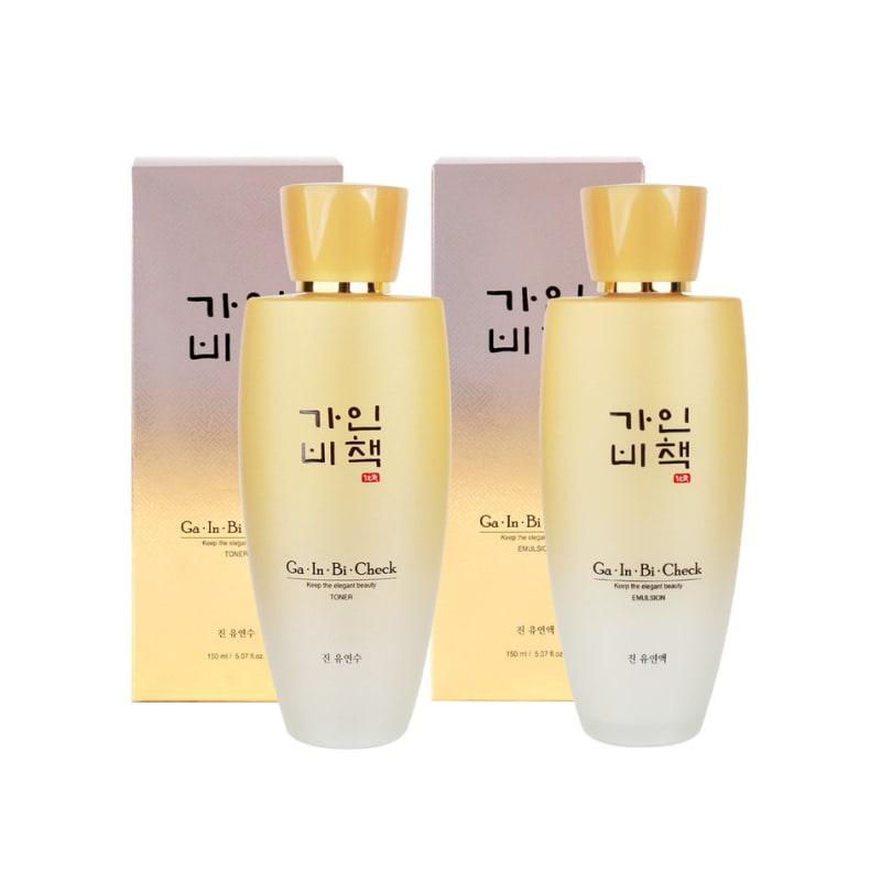 Gainbi Cheok Jin Exosome 2-piece set (skin + lotion) / Yuyeonsu Softening Liquid Wrinkle Improvement Functional