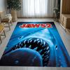 Horror Movie Jaws Shark Living Room Non-Slip Area Rug Soft Carpet for Bedroom Kids Playroom Sofa,Home Decor Doormat Gift